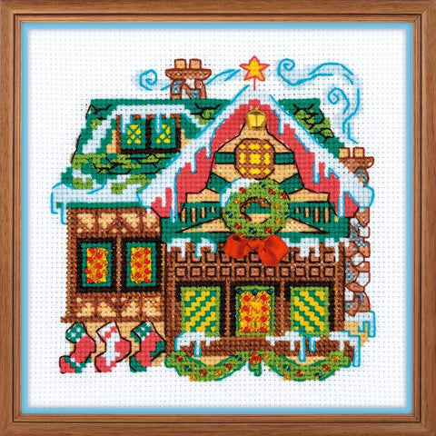 Cabin with a Bell - Cross Stitch Kit from RIOLIS Ref. no.:1663 - Hobby.lt 🇬🇧