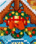 Cabin with Sleigh - Cross Stitch Kit from RIOLIS Ref. no.:1661 - Hobby.lt 🇬🇧