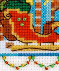 Cabin with Sleigh - Cross Stitch Kit from RIOLIS Ref. no.:1661 - Hobby.lt 🇬🇧