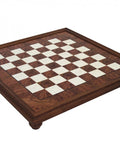 CAESAR SET: Solid Metal Chess Pieces with Elm Briar Wood Chessboard - Hobby.lt 🇬🇧