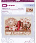 Caffee Time cross stitch kit by RIOLIS Ref. no.: 1874 - Hobby.lt 🇬🇧