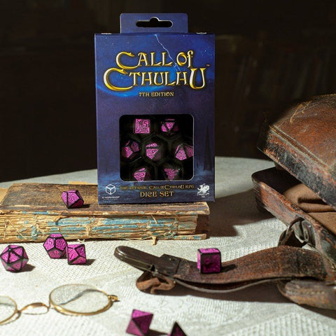 Call Of Cthulhu 7th Edition Dice Set black and purple - Hobby.lt 🇬🇧