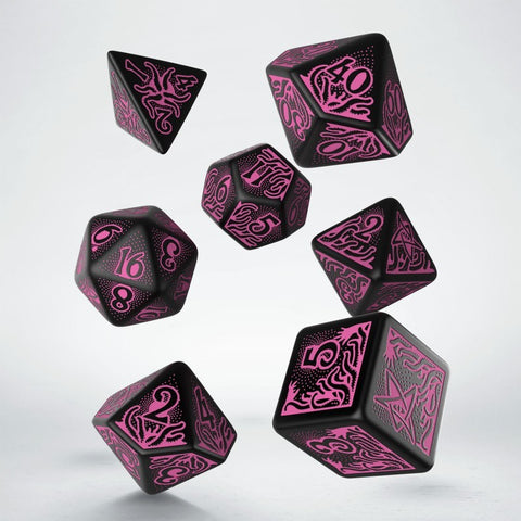 Call Of Cthulhu 7th Edition Dice Set black and purple