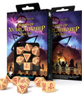 Call Of Cthulhu Masks Of Nyarlathotep Dice Set beige and burgundy - Hobby.lt 🇬🇧