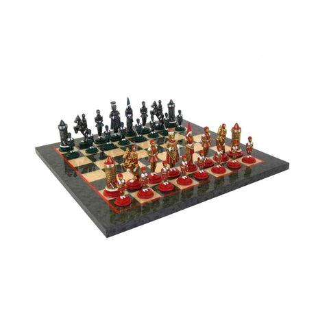CAMELOT: Chess Set with Briar Erable Wood Chessboard