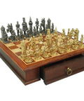 CAMELOT Chess Set with Beautiful Rare Wood Chessboard - Hobby.lt 🇬🇧