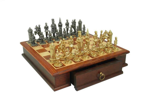 CAMELOT Chess Set with Beautiful Rare Wood Chessboard - Hobby.lt 🇬🇧