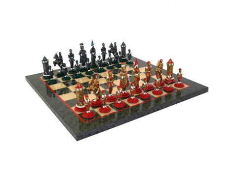 CAMELOT: Chess Set with Briar Erable Wood Chessboard - Hobby.lt 🇬🇧