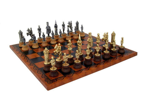 CAMELOT: Chess Set with Leatherette Chessboard - Hobby.lt 🇬🇧