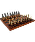 CAMELOT: Chess Set with Leatherette Chessboard