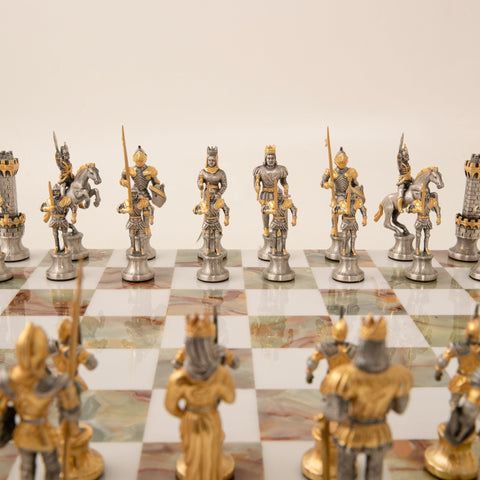 CARLO MAGNO - Emperor Of Roman Empire: Chess Set in 24k Gold - Hobby.lt 🇬🇧