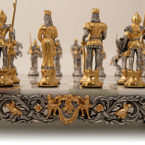 CARLO MAGNO - Emperor Of Roman Empire: Chess Set in 24k Gold - Hobby.lt 🇬🇧