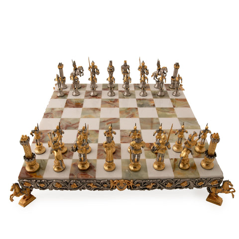 CARLO MAGNO - Emperor Of Roman Empire: Chess Set in 24k Gold - Hobby.lt 🇬🇧