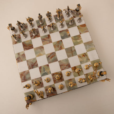 CARLO MAGNO - Emperor Of Roman Empire: Chess Set in 24k Gold - Hobby.lt 🇬🇧