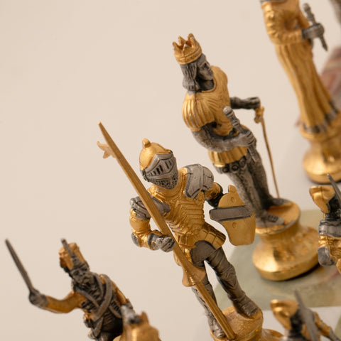 CARLO MAGNO - Emperor Of Roman Empire: Chess Set in 24k Gold - Hobby.lt 🇬🇧