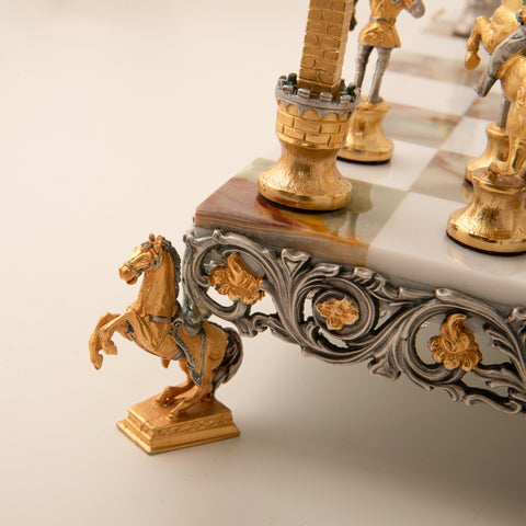 CARLO MAGNO - Emperor Of Roman Empire: Chess Set in 24k Gold