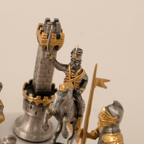 CARLO MAGNO - Emperor Of Roman Empire: Chess Set in 24k Gold