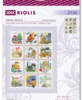 Cat Calendar. Cross Stitch kit by RIOLIS Ref. no.: 2136 - Hobby.lt 🇬🇧