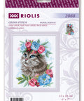 Cat in Flowers. Cross Stitch kit by RIOLIS Ref. no.: 2088 - Hobby.lt 🇬🇧