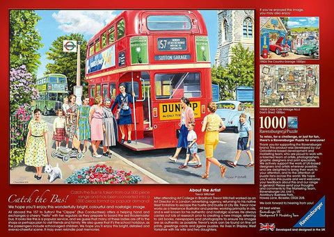 Catch the Bus! 1000 Piece Puzzle - Hobby.lt 🇬🇧