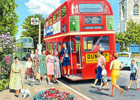 Catch the Bus! 1000 Piece Puzzle - Hobby.lt 🇬🇧