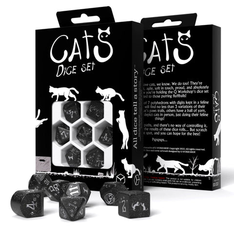 Cats Modern Dice Set Waffle Q - Workshop - Hobby.lt 🇬🇧