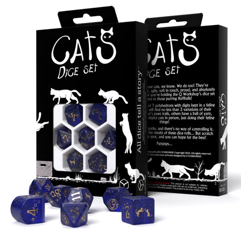 Cats Modern Dice Set Meowster Q-Workshop