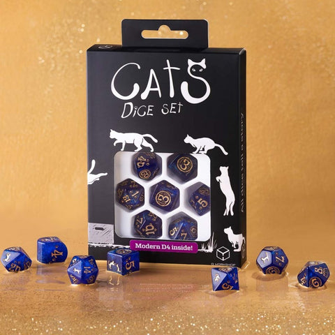 Cats Modern Dice Set Meowster Q-Workshop