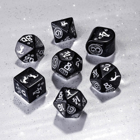 Cats Modern Dice Set Waffle Q-Workshop