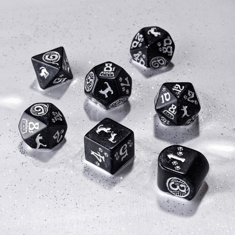 Cats Modern Dice Set Waffle Q-Workshop