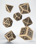 Celtic 3D Revised Dice Set beige and black - Hobby.lt 🇬🇧