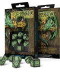 Celtic 3D Revised Dice Set black and green - Hobby.lt 🇬🇧