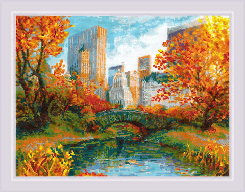 Central Park. Cross Stitch kit by RIOLIS Ref. no.: 2094 - Hobby.lt 🇬🇧