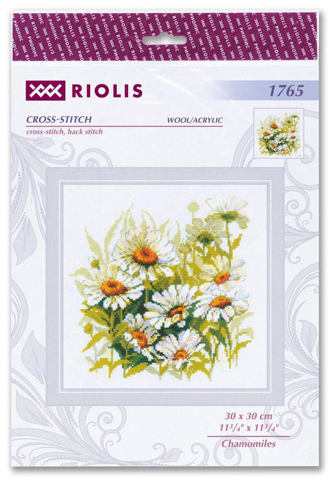 Chamomiles cross stitch kit by RIOLIS Ref. no.: 1765 - Hobby.lt 🇬🇧