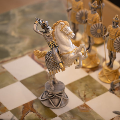 Charlemagne - King of Carolingians vs the Moors of Spain (778) - Royal Chess Set