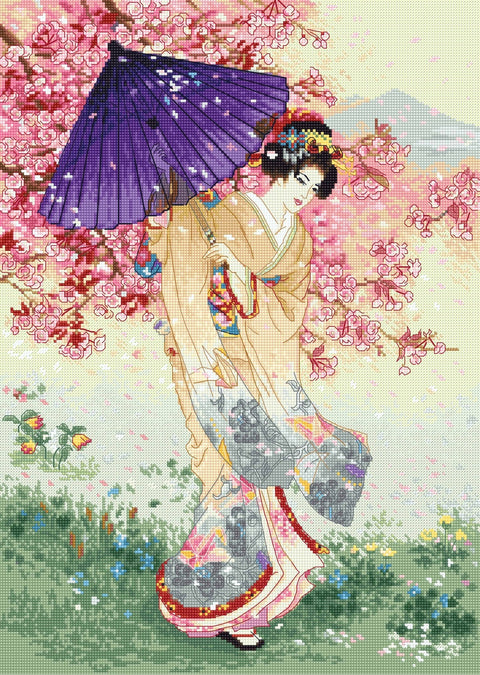 Cherry Tree of Dreams SLETI953 - Cross Stitch Kit - Hobby.lt 🇬🇧