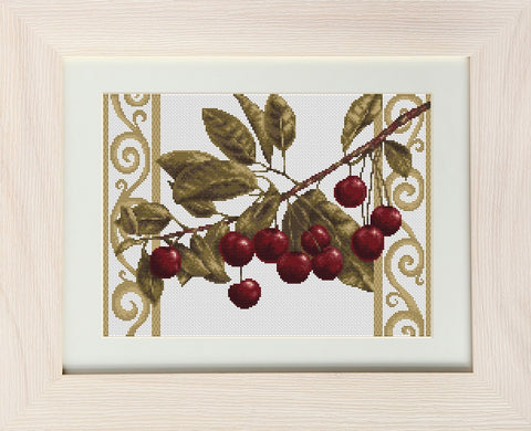 Cherry Twig SB280 - Cross Stitch Kit by Luca-s