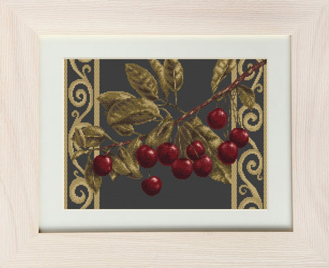 Cherry Twig SB281 - Cross Stitch Kit by Luca-s