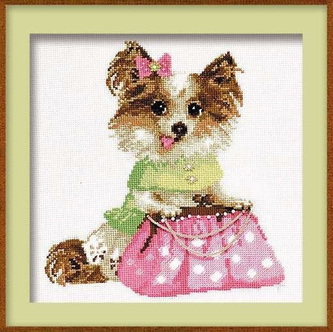 Chihuahua - Cross Stitch Kit from RIOLIS Ref. no.:1067 - Hobby.lt 🇬🇧