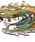 Chinese dragon - unique WOODEN puzzle 183 pcs - Hobby.lt 🇬🇧