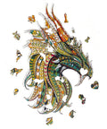 Chinese dragon - unique WOODEN puzzle 183 pcs - Hobby.lt 🇬🇧