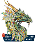 Chinese dragon - unique WOODEN puzzle 183 pcs - Hobby.lt 🇬🇧