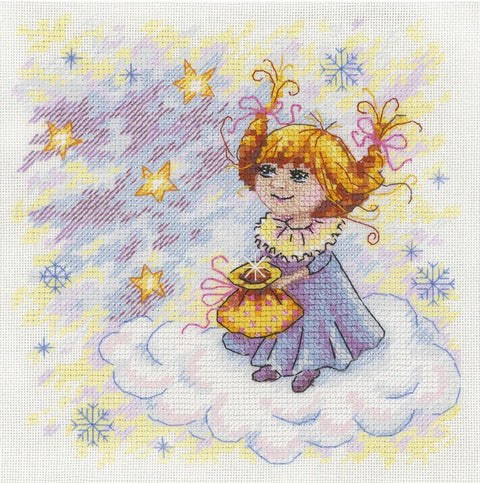 Christmas Angel SNV - 607 cross stitch kit by MP Studio - Hobby.lt 🇬🇧