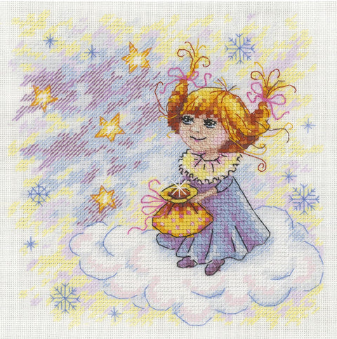 Christmas Angel SNV-607 cross stitch kit by MP Studio