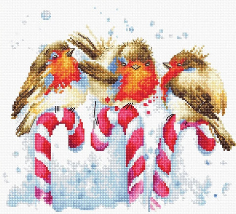 Christmas Birds SB1154 - Cross Stitch Kit