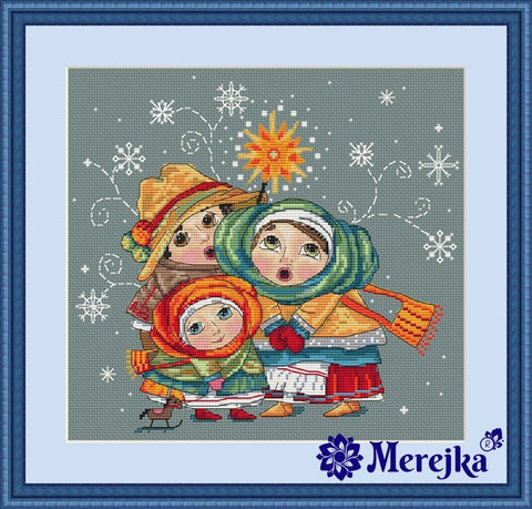 Christmas Carol SK03 cross stitch kit by Merejka - Hobby.lt 🇬🇧