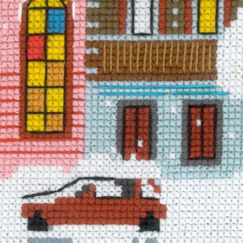 Christmas City cross stitch kit by RIOLIS Ref. no.: 1683 - Hobby.lt 🇬🇧