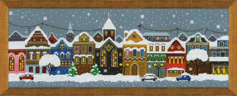 Christmas City cross stitch kit by RIOLIS Ref. no.: 1683 - Hobby.lt 🇬🇧