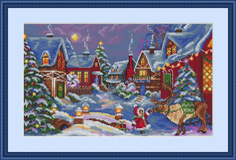 Christmas Guest SK75 cross stitch kit by Merejka - Hobby.lt 🇬🇧