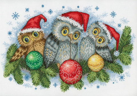 Christmas Helpers SNV - 641 cross stitch kit by MP Studio - Hobby.lt 🇬🇧